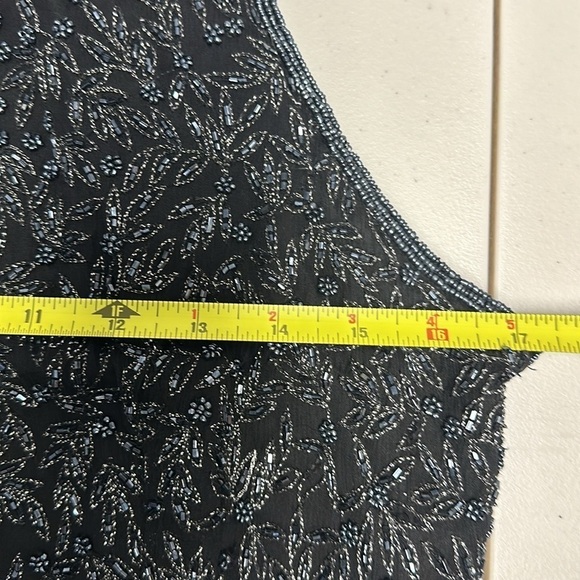 Adrianna Papell black formal silk halter top black wide leg formal pant 2 piece - Picture 12 of 13